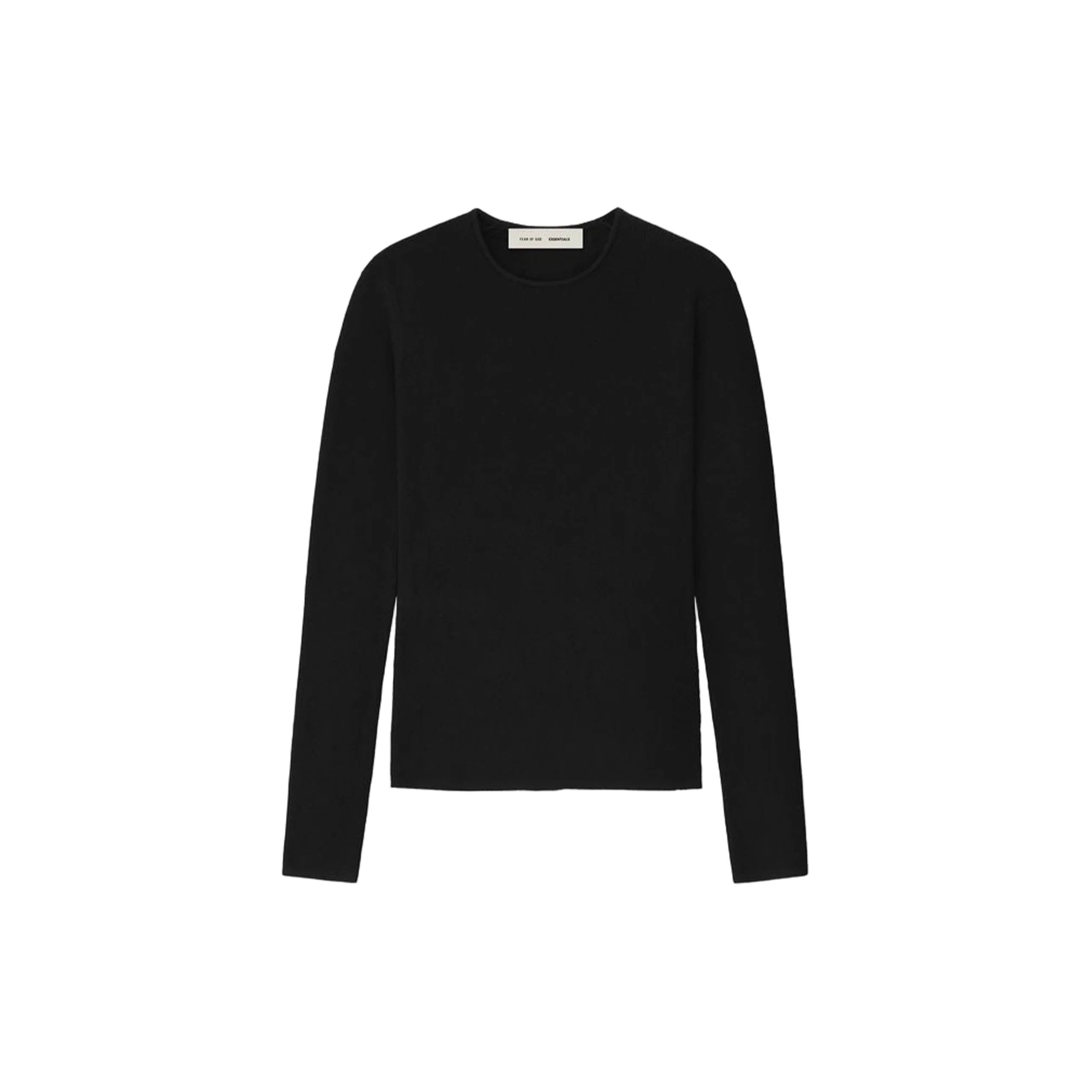 Women's Rib Long Sleeve Top (Vintage Black)
