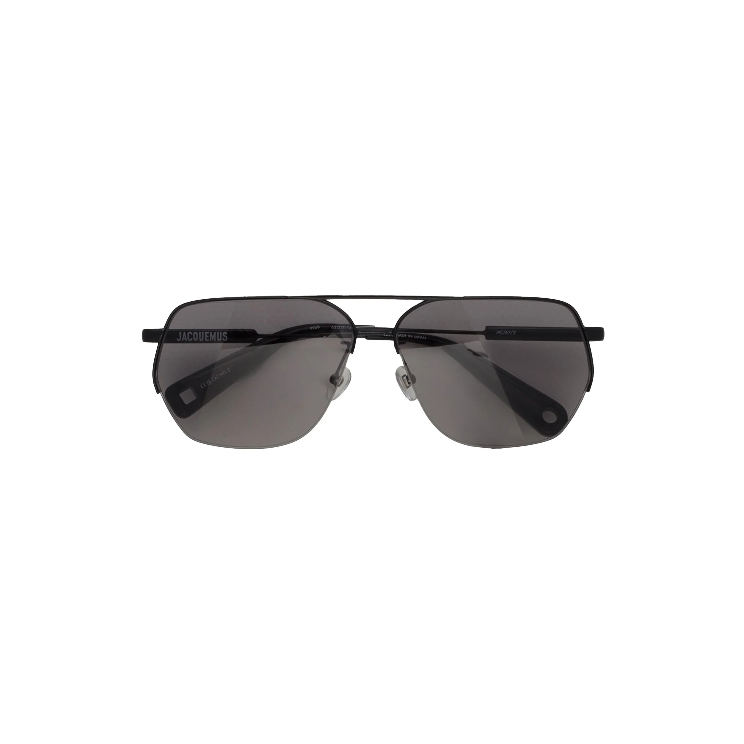 x Jacquemus Aviator Sunglasses (Black/Gray)