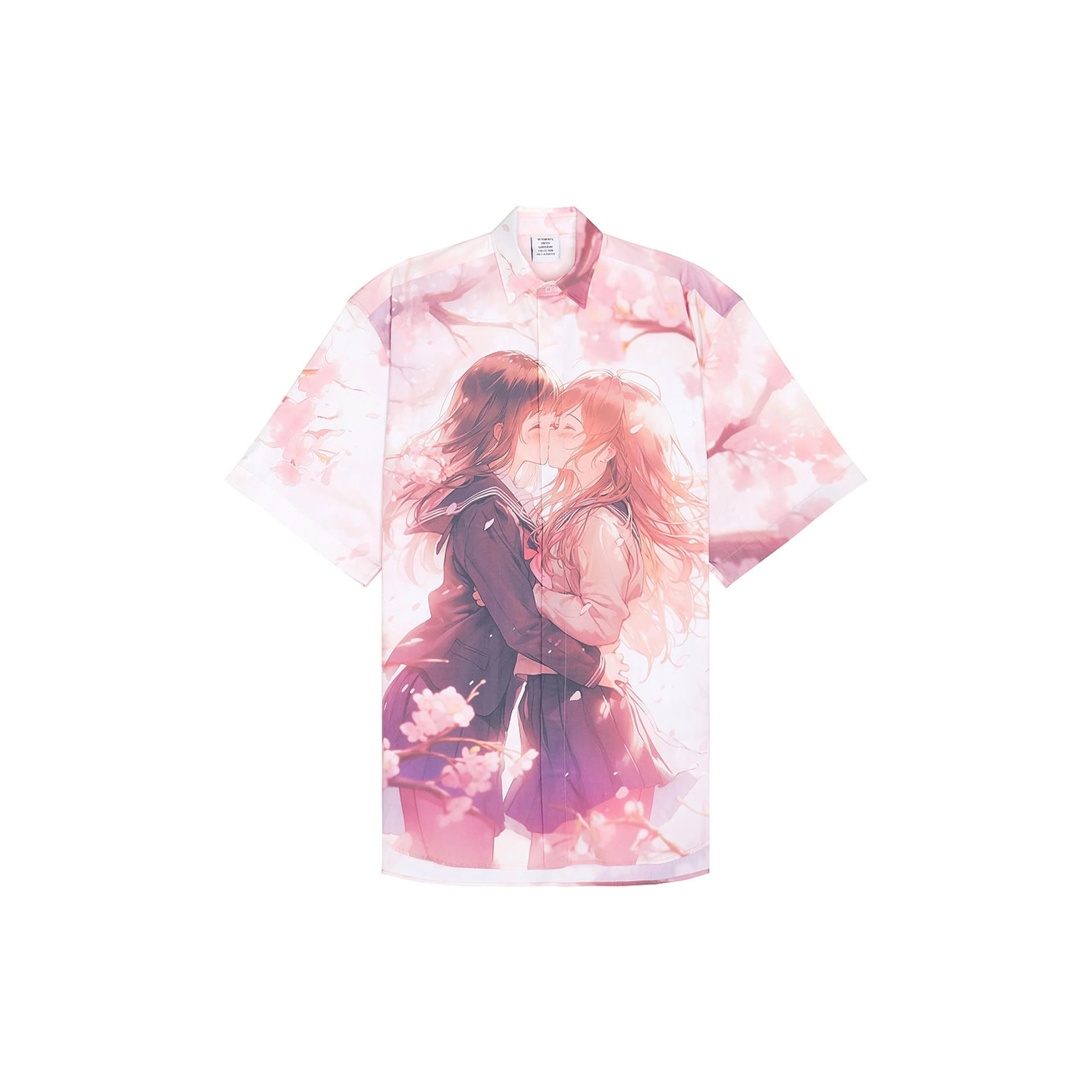 Anime Short Sleeved Shirt (Pink)