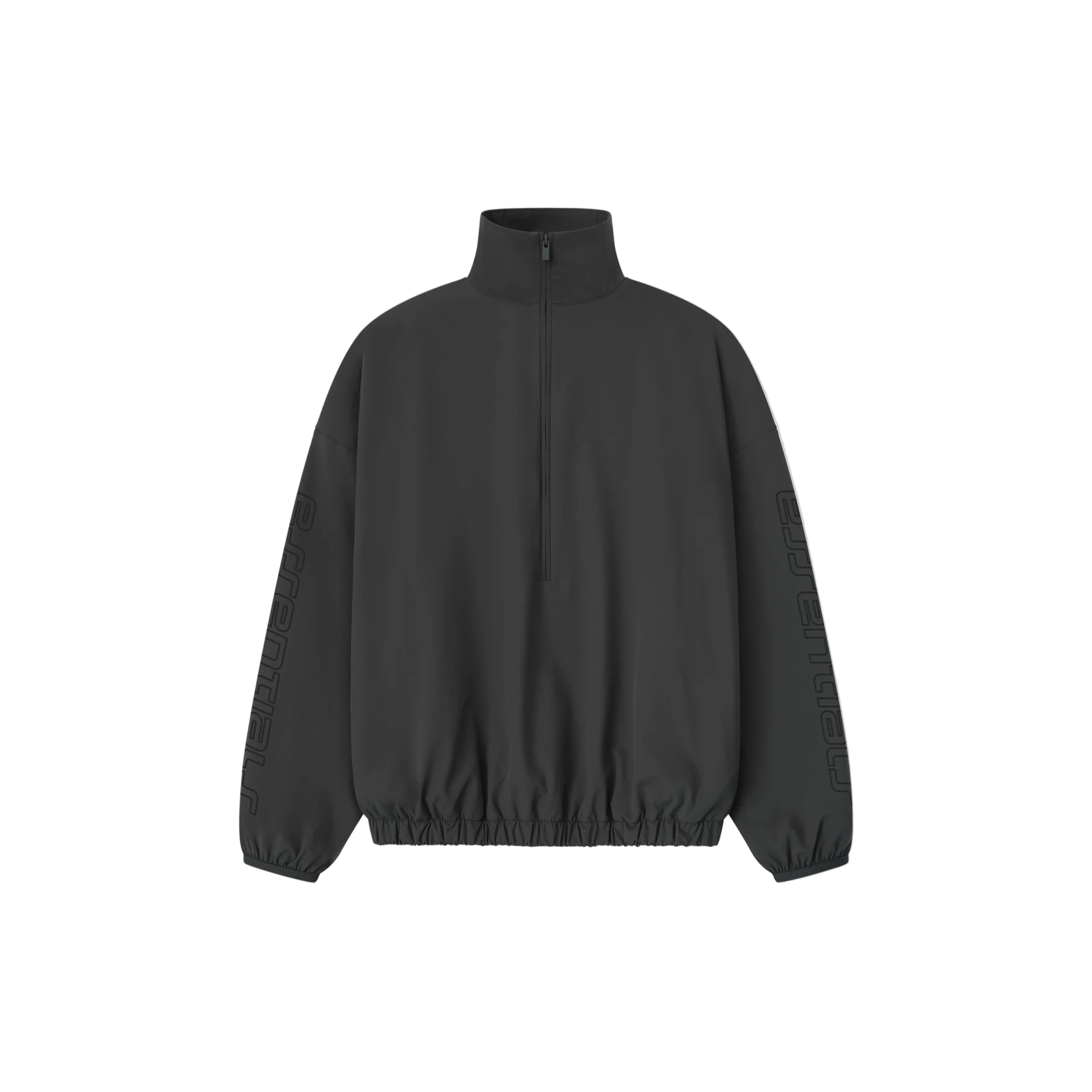 Tech Nylon Half Zip Track Jacket (Iron Grey)
