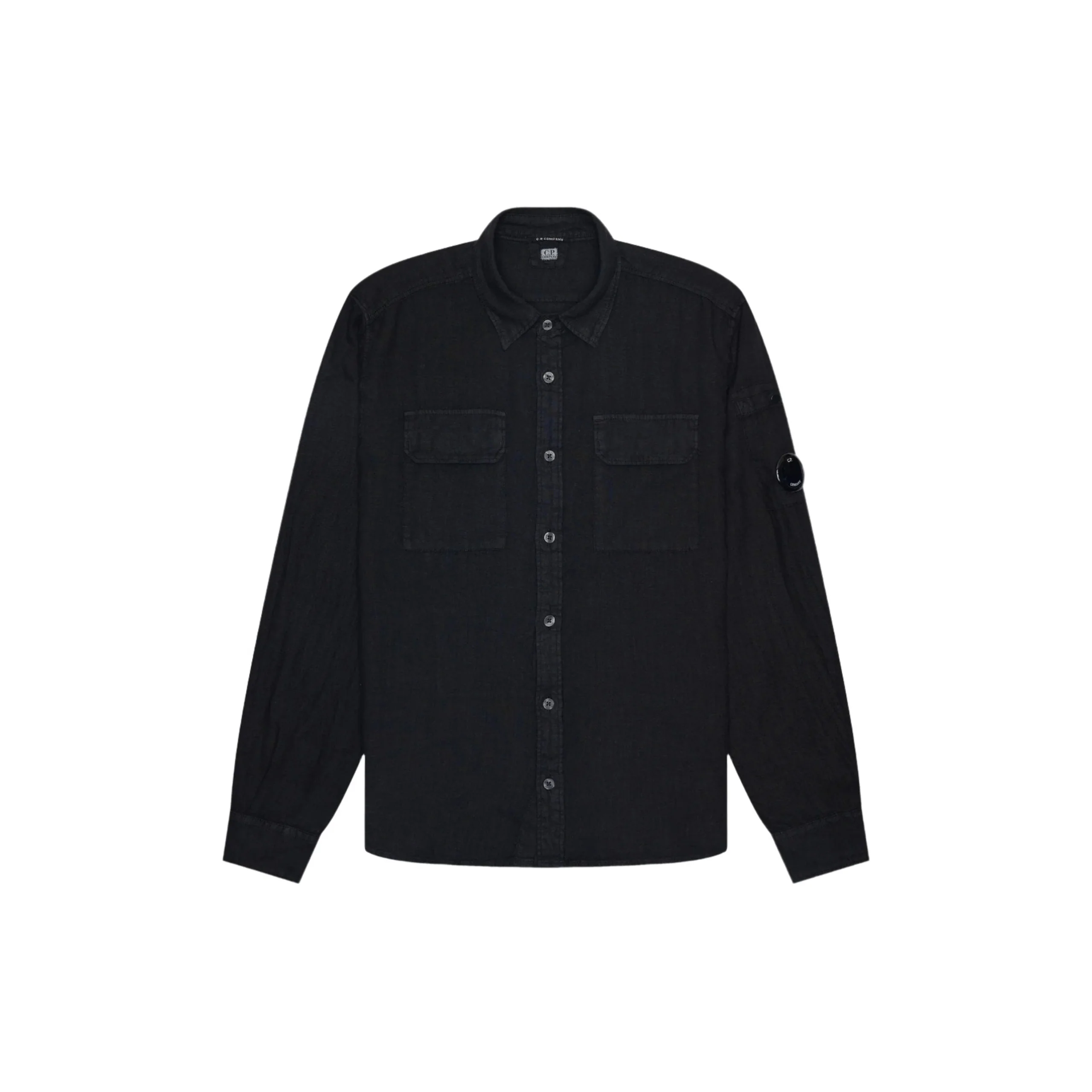 Linen Pocket Shirt (Black)