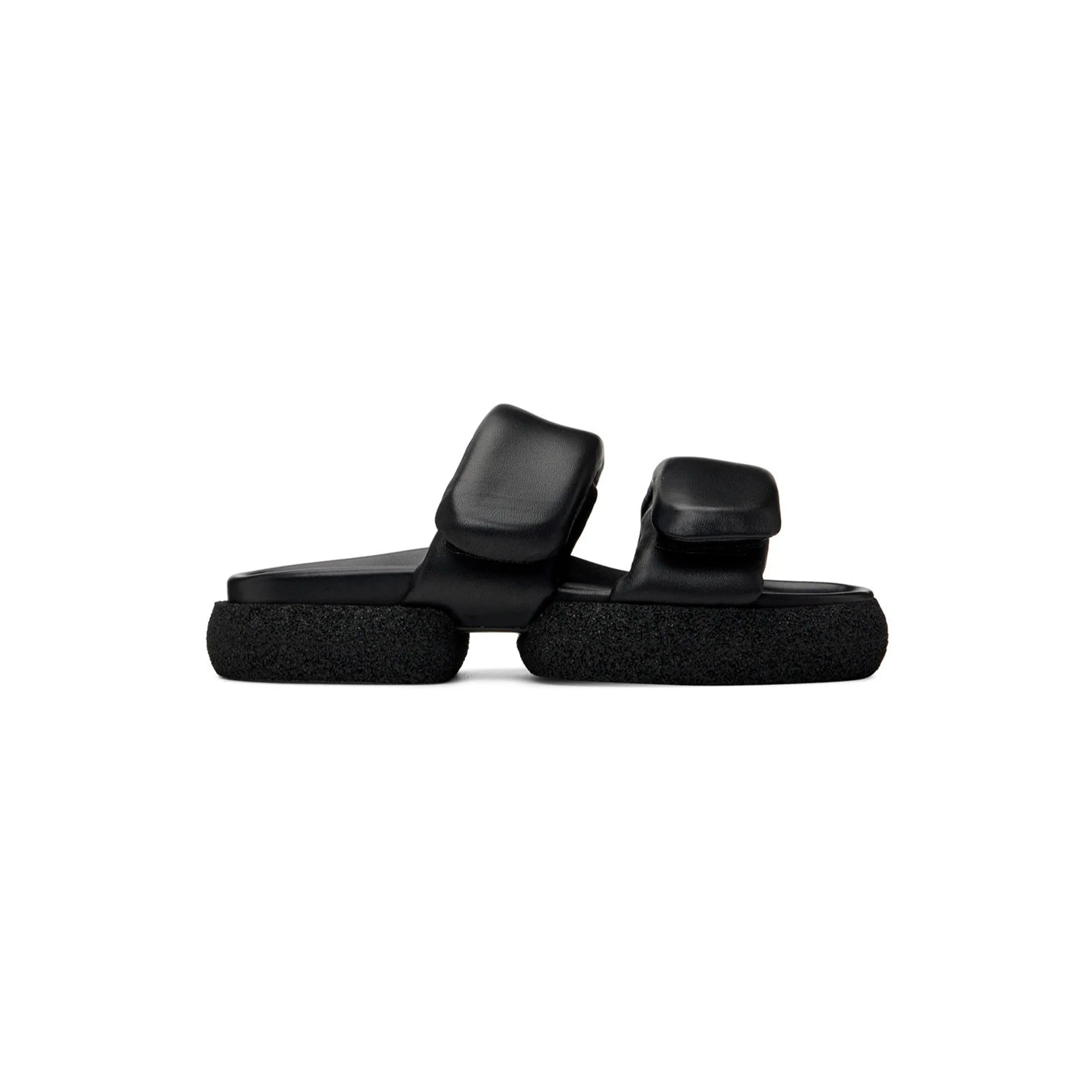 Slip On Sandals w/ Platform (Black)