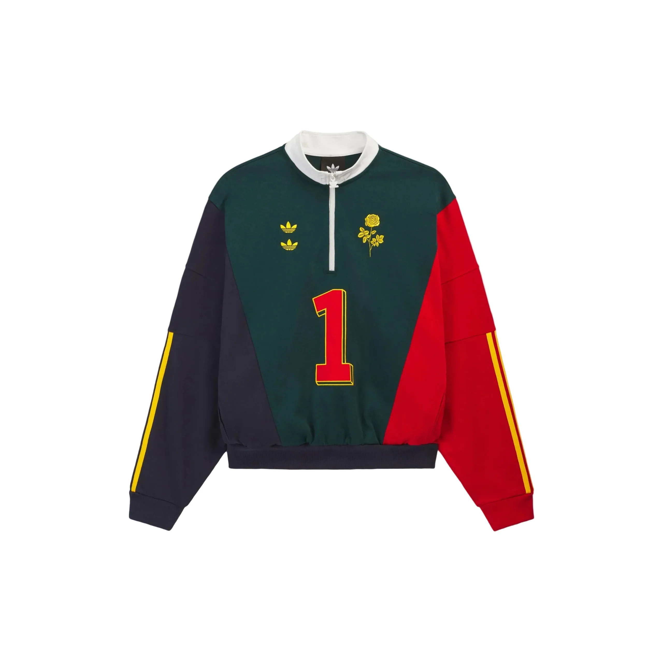 x Willy Chavarria Watsonville Quarter Zip (Aurora Ivy/Legend Ink/Better Scarlet)