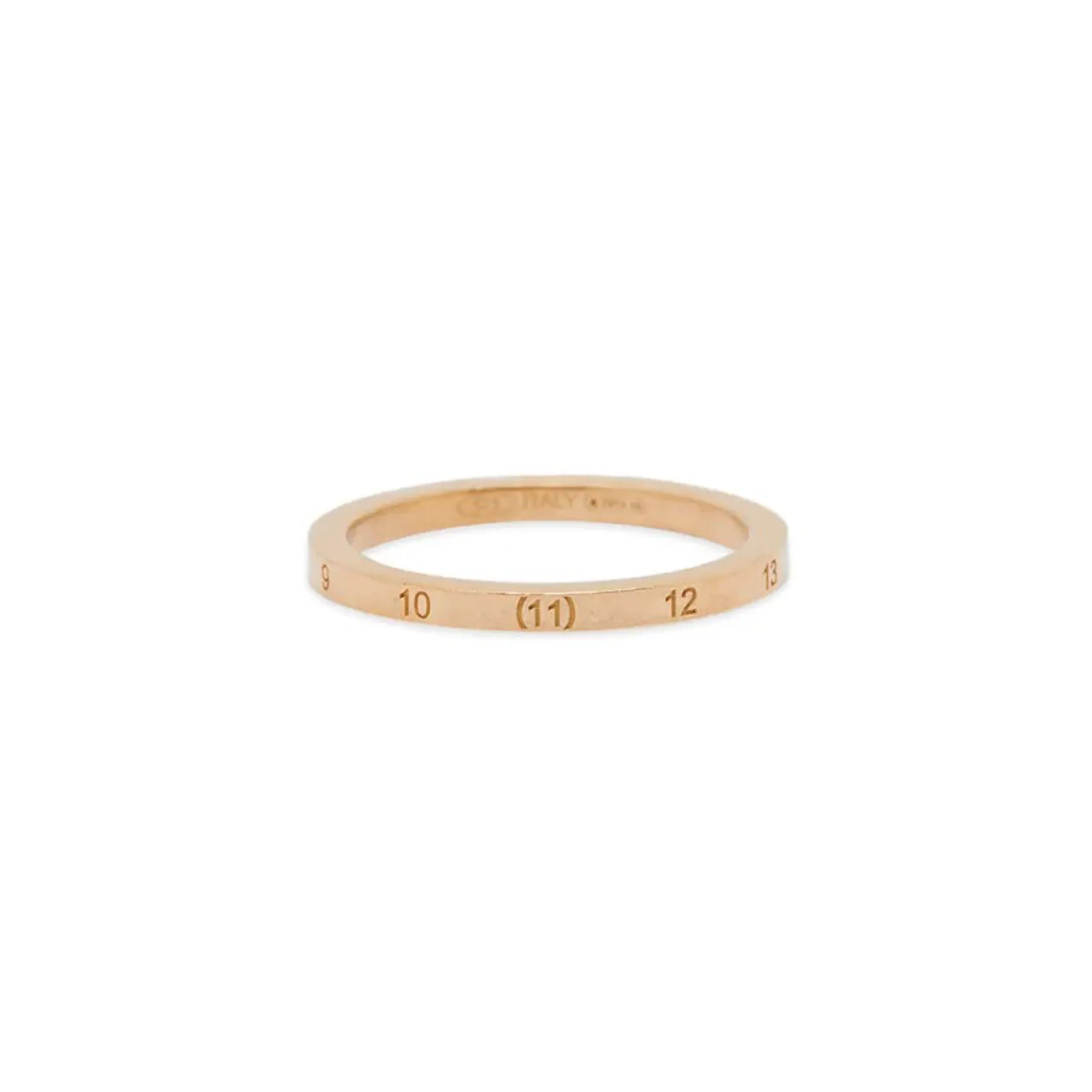 Numerical Ring 2mm (Yellow Gold Plating Burattato)