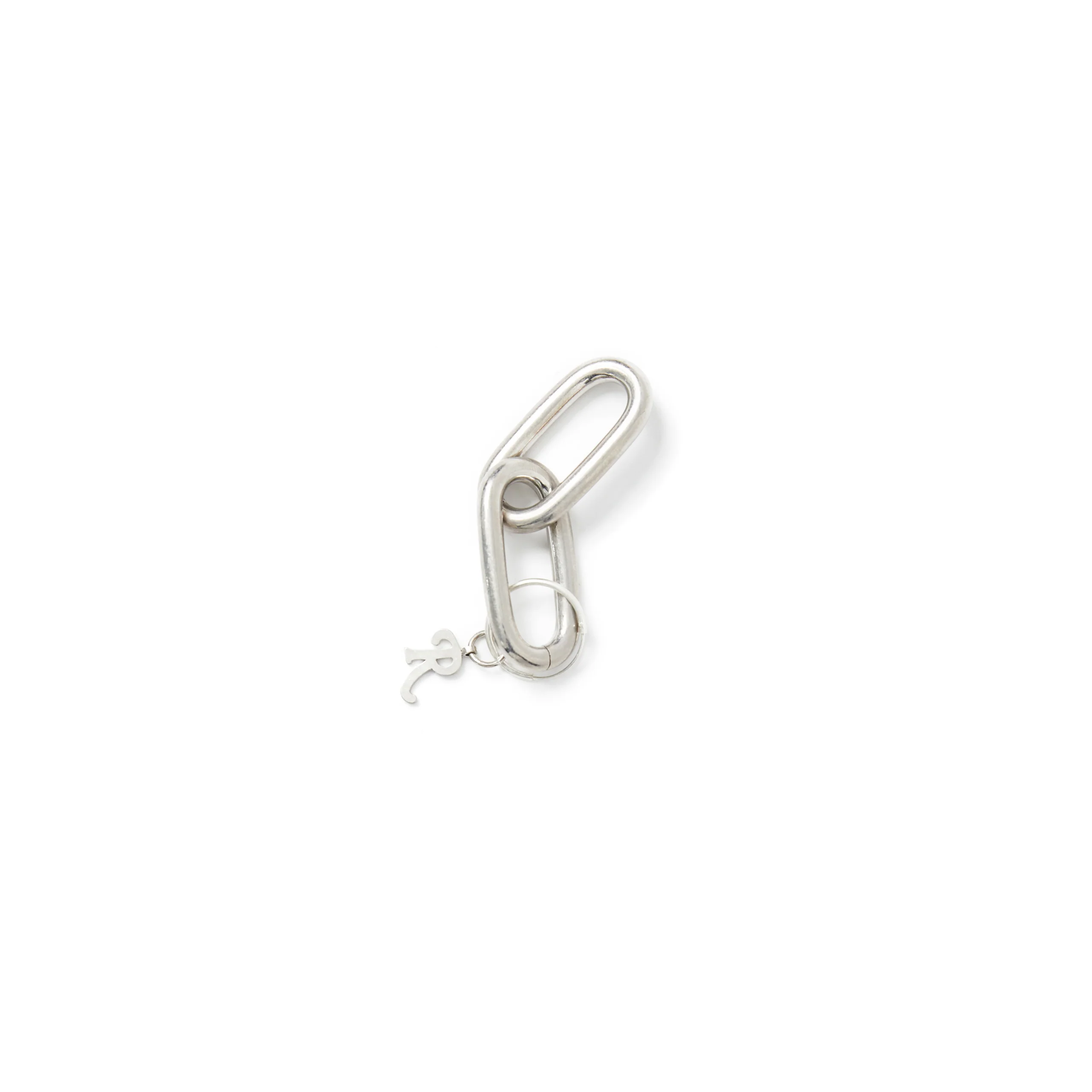 EARRING W/2 CHAIN SHACKLES (SILVER)