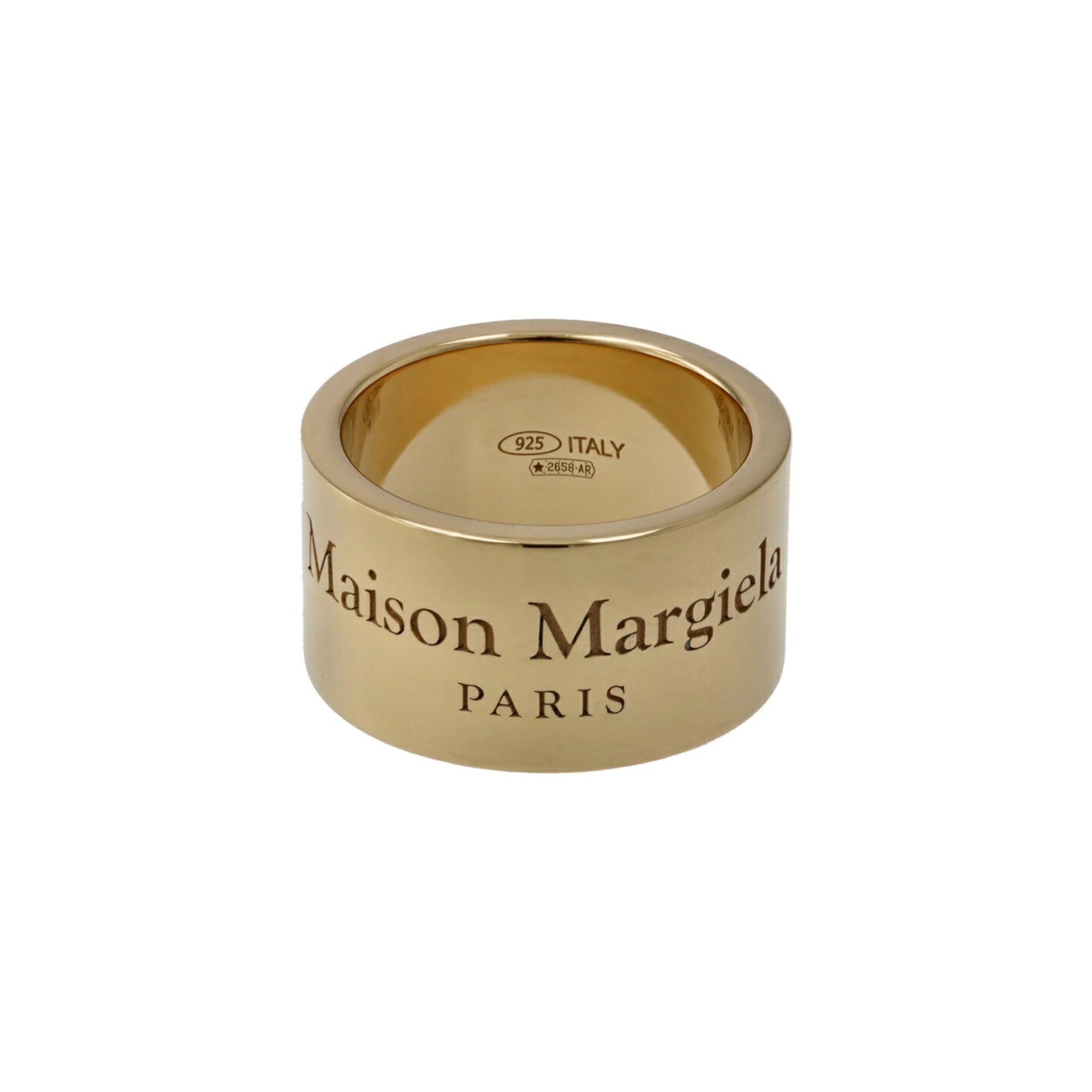 Logo Ring 12mm (Yellow Gold Plating Burattato)