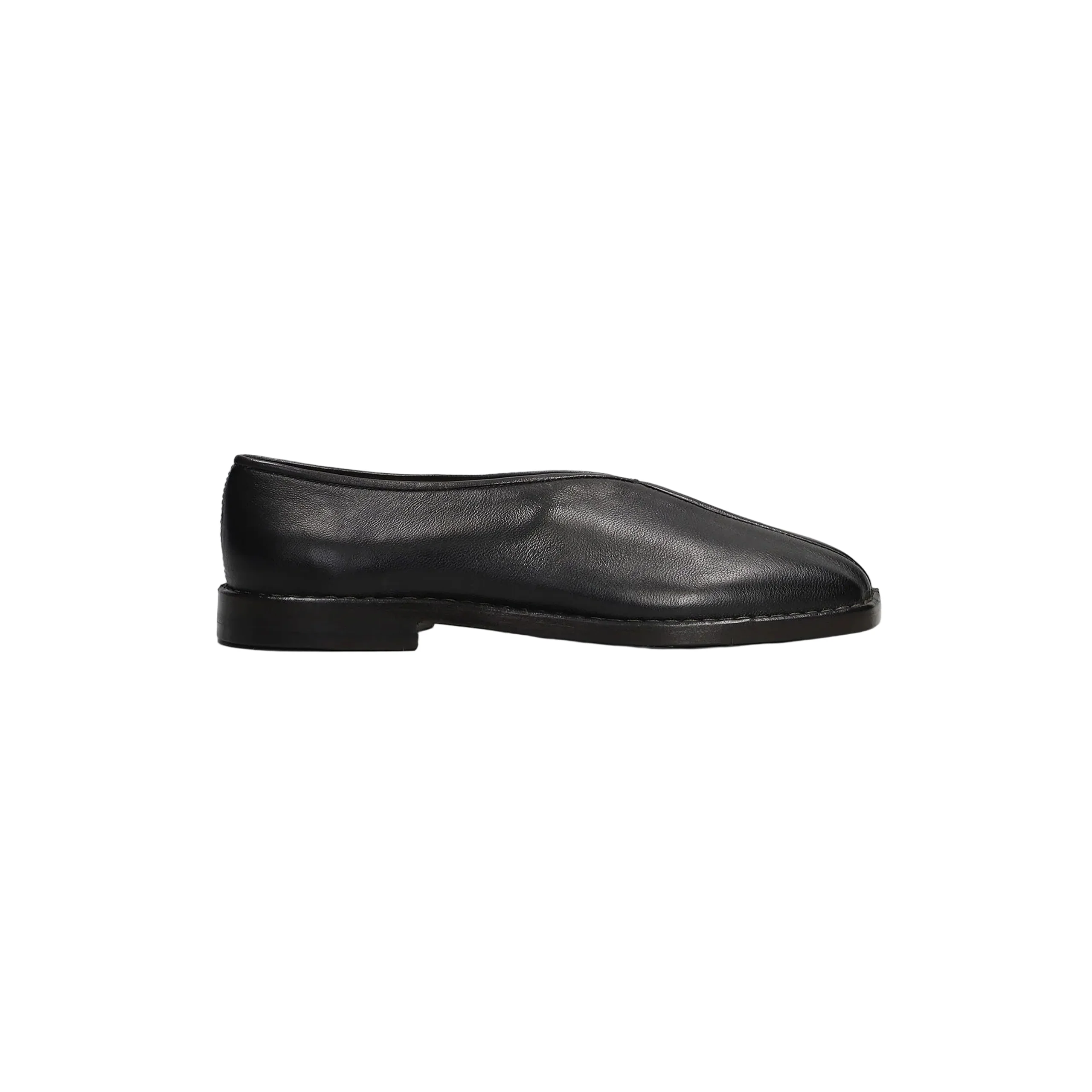 Men's Flat Piped Slippers (Black/Dark Chocolate)