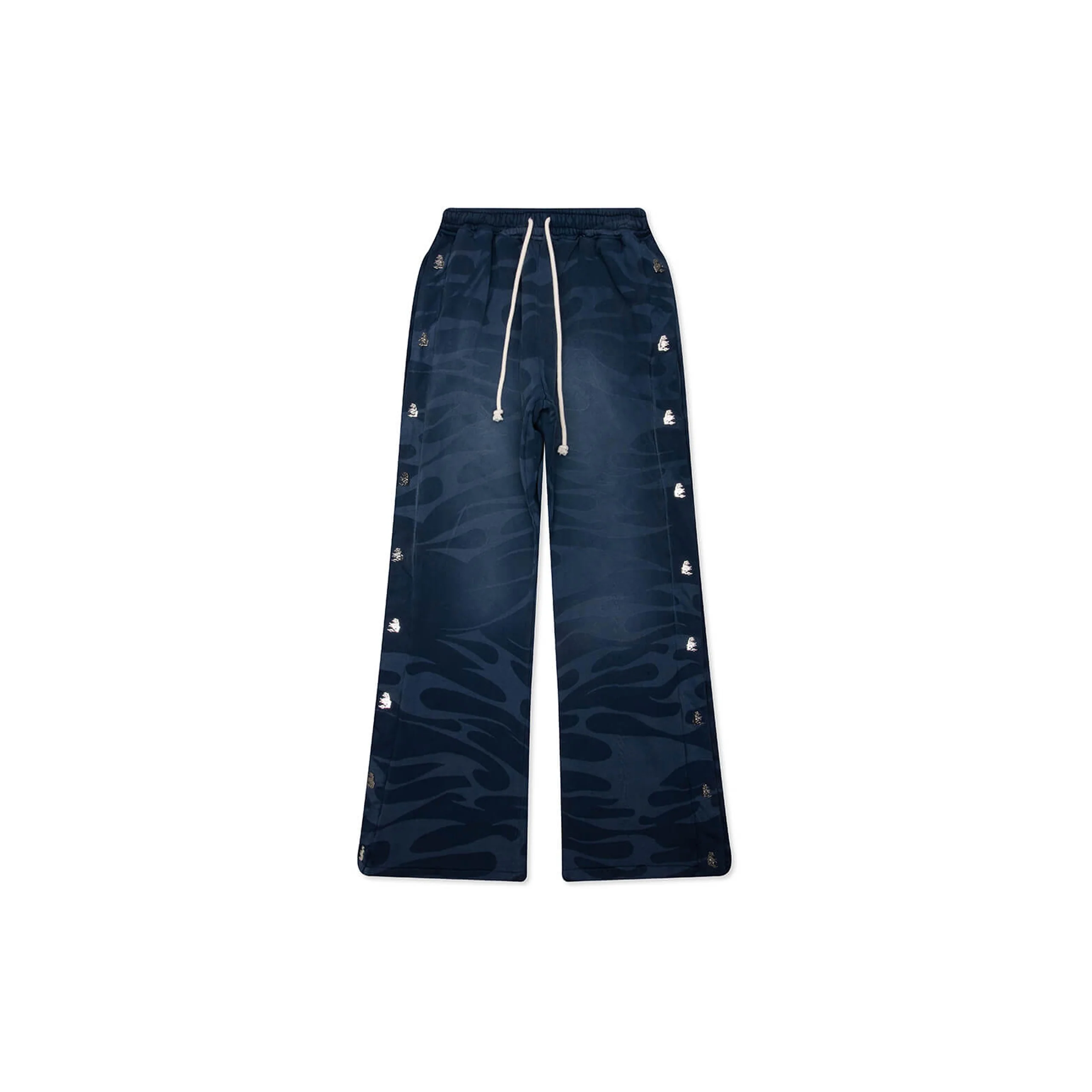 SNAP Sweatpants W/ Flame (Blue)
