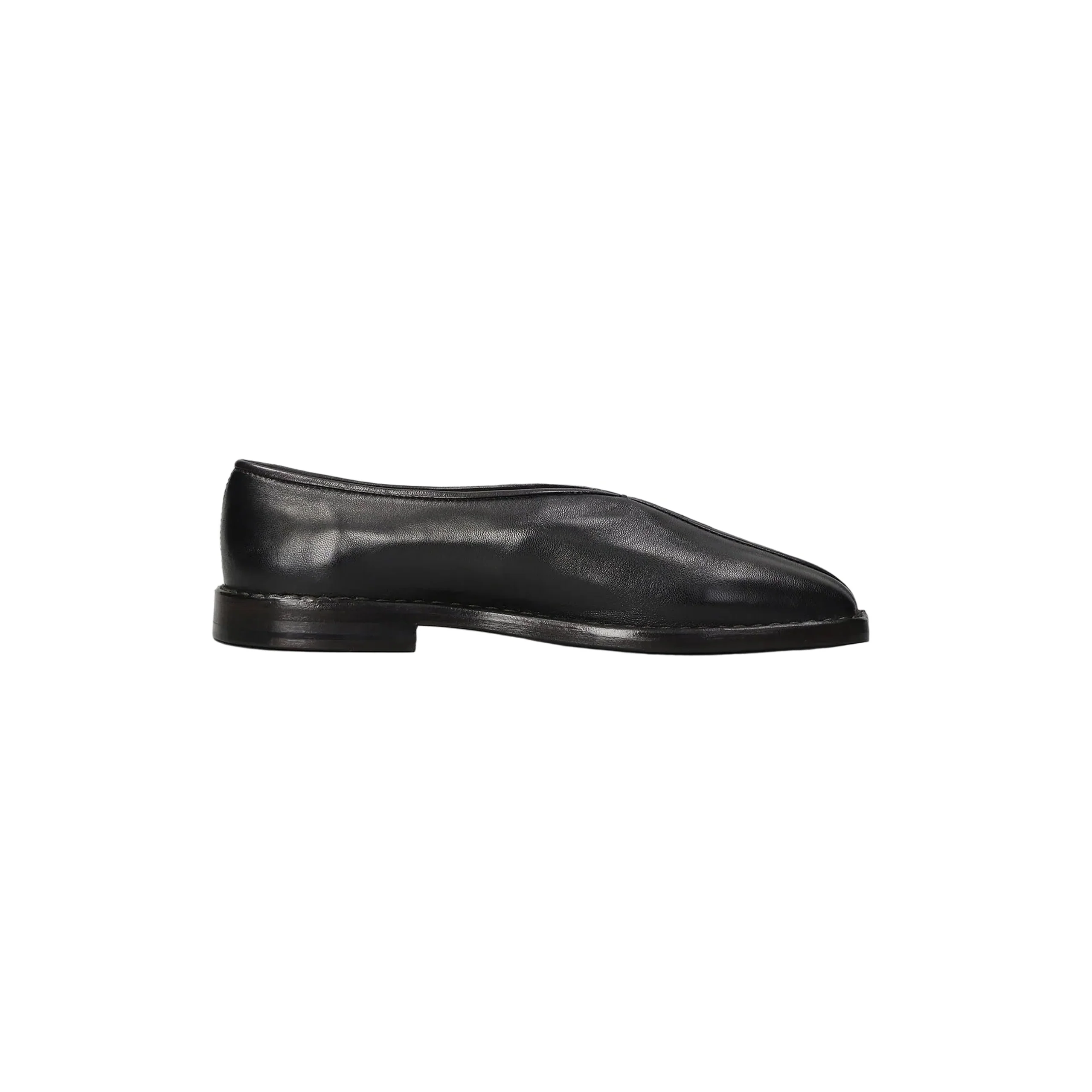Women's Flat Piped Slippers (Black/Dark Chocolate)