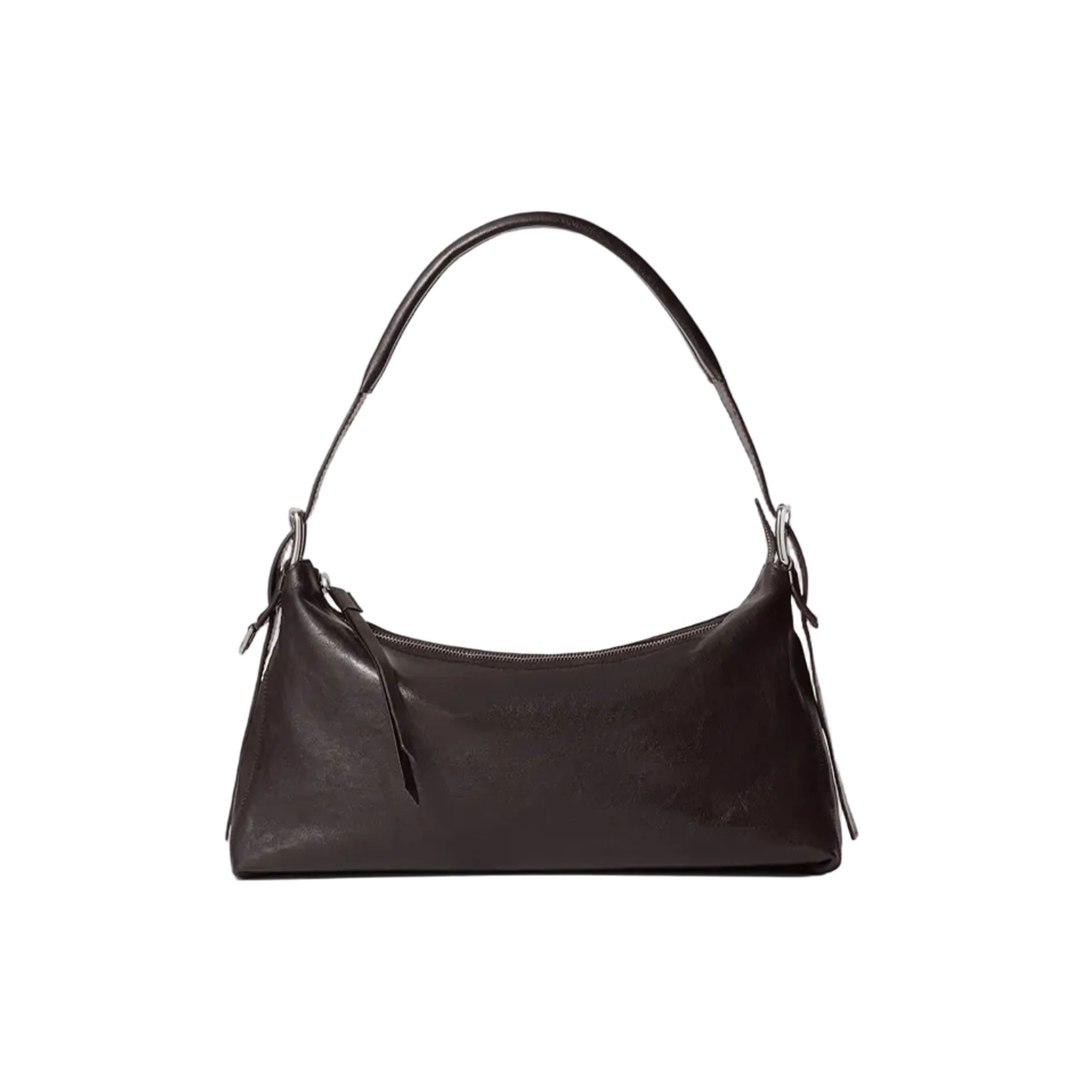Belted Baguette Bag (Dark Chocolate)