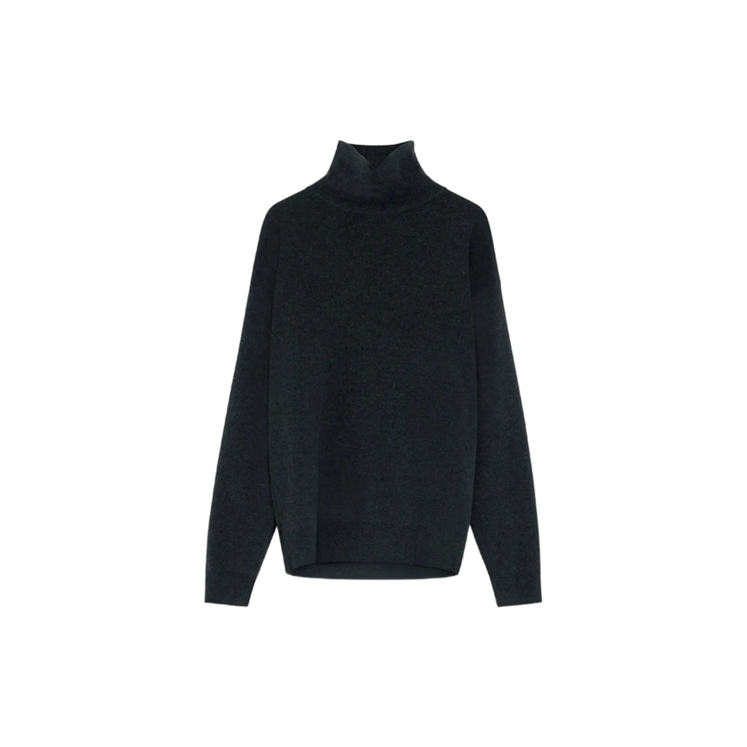 High Neck Sweater (Anthracite Melange)