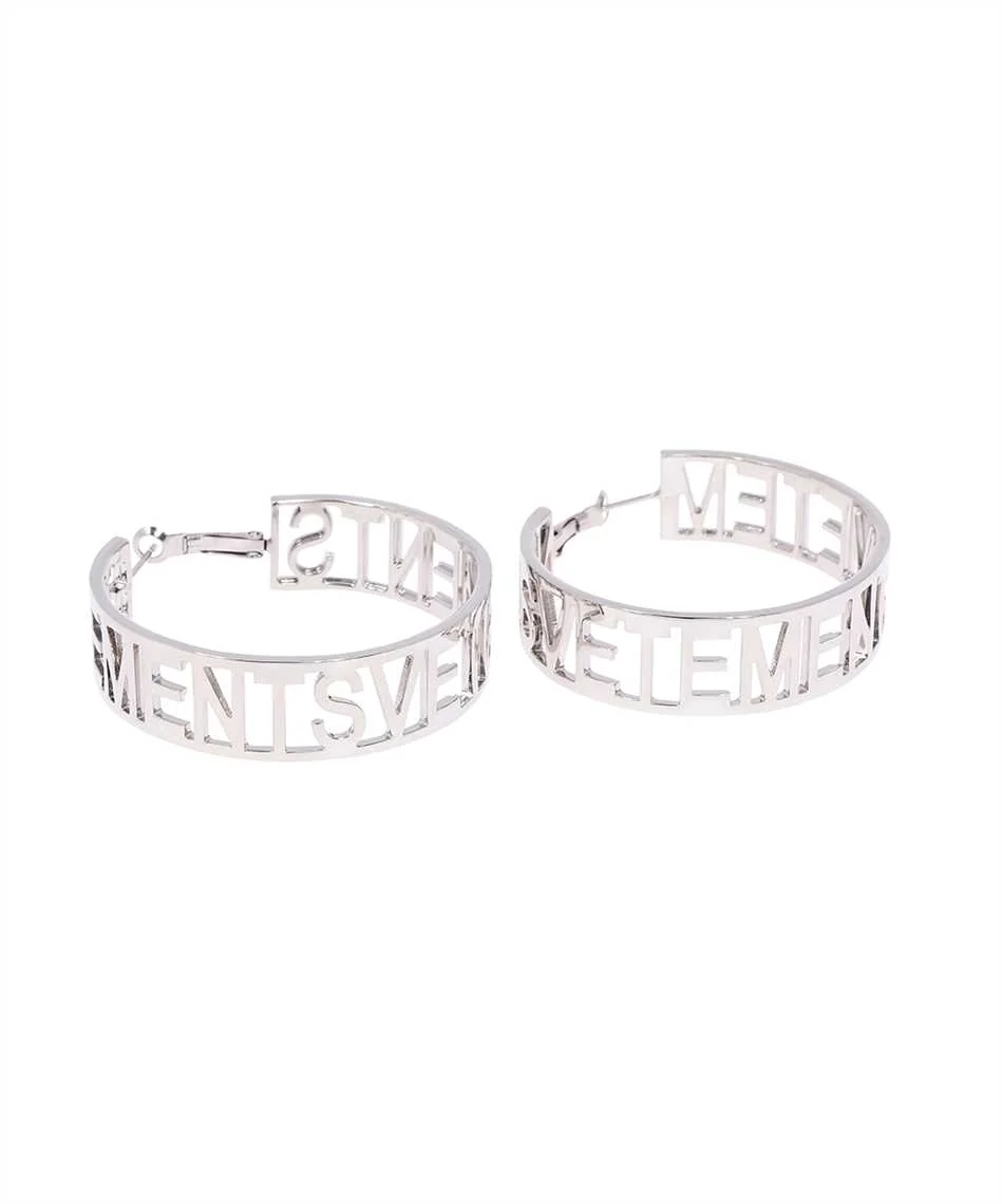 LOGO HOOP EARRINGS