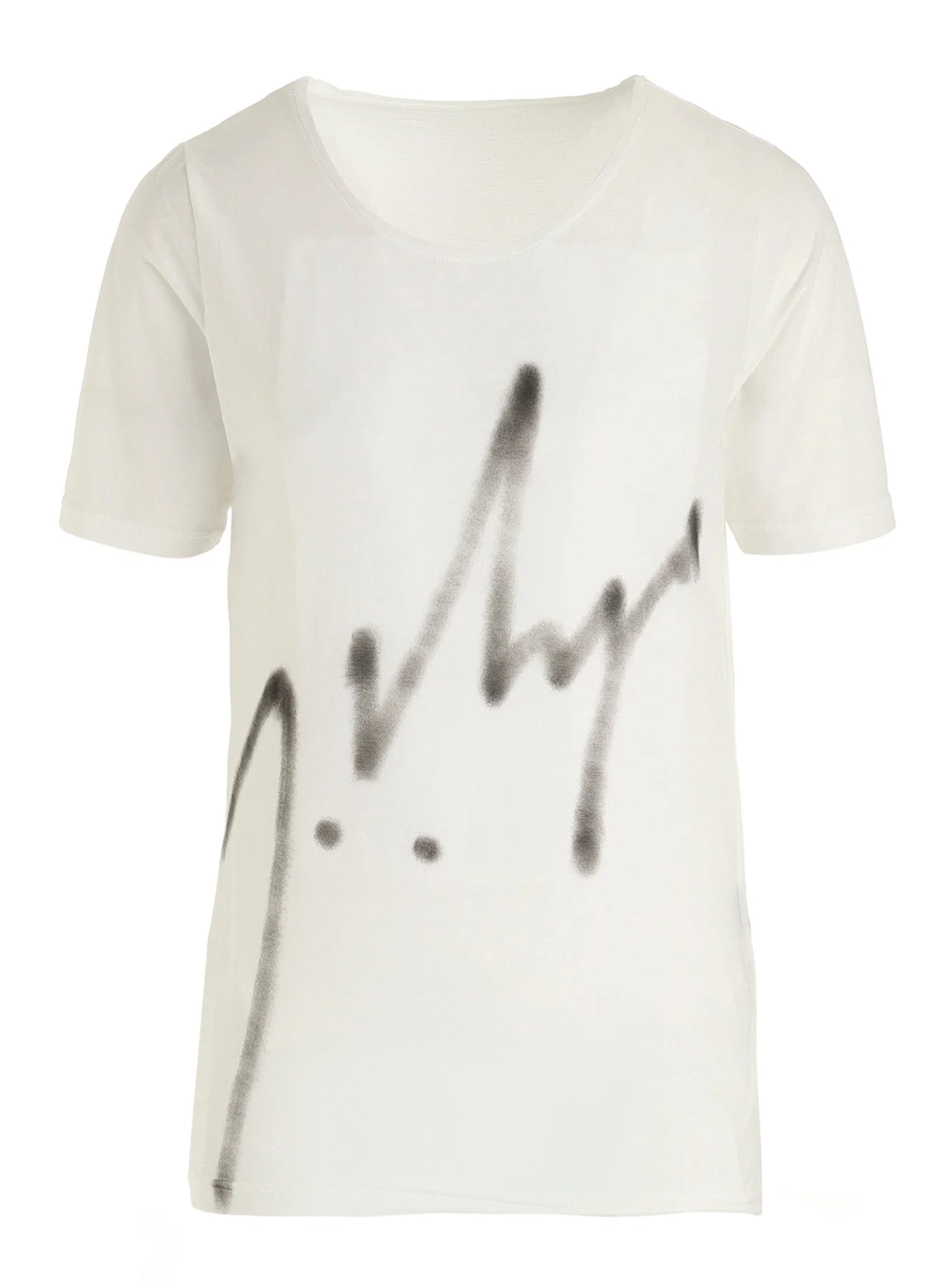 YY Pattern Short Sleeved T-shirt (Off-White)