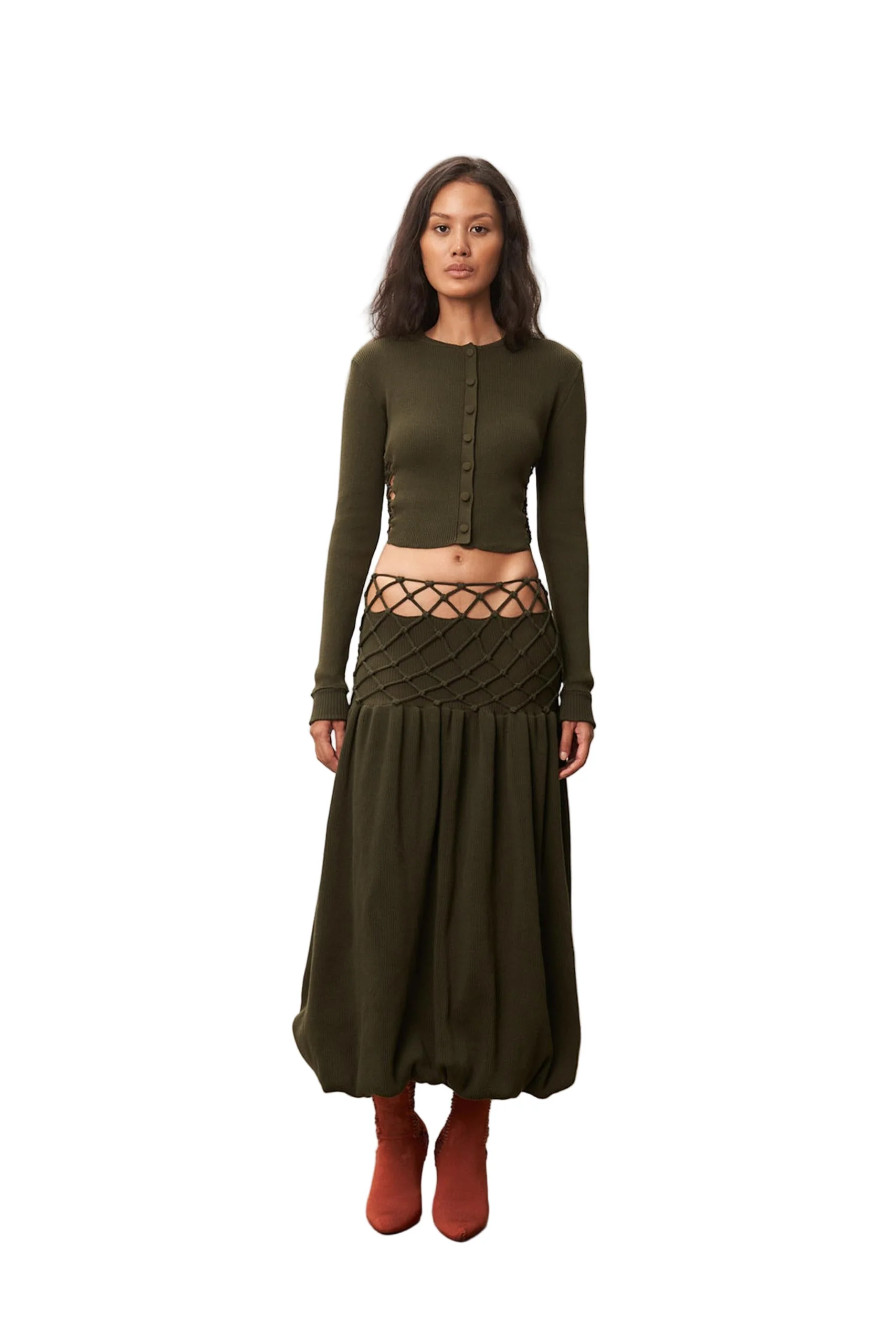 Bubble Cage Skirt (Swamp)